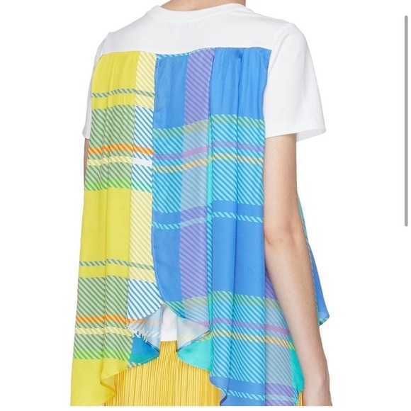 Mira Mikati White Tee with Colorful Accents - Picture 3 of 13